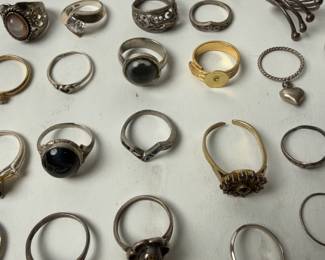 Lot of 26 Assorted Costume Rings | Fashion Jewelry Collection