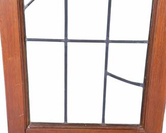 Antique French Doors Leaded Wavy Cylinder Glass Panels Architectural Salvage