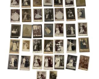 Antique Photo Portrait Cabinet Cards Large Lot Victorian Edwardian Chicago