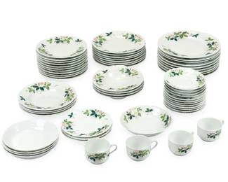 Raynaud Limoges "George Sand" Dinnerware Set, Strawberry China Service