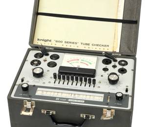 Vintage Knight KG-600B Tube Tester Allied Radio Portable Case
