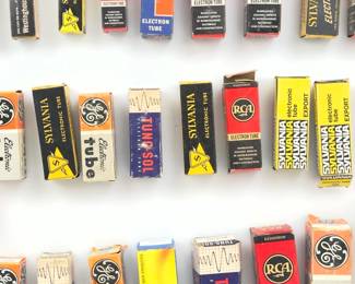 Vintage Vacuum Tubes Lot - RCA Sylvania GE Tung-Sol Westinghouse Electronic Radio