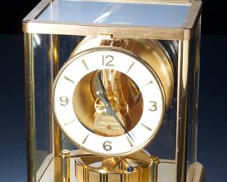 jaeger-LeCoultre ATMOS 540 "Perpetual Motion" Clock, Circa 1985, Needs Service