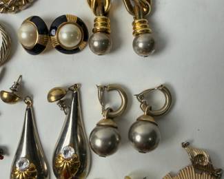 Large Assortment Costume Earrings Lot (Approx. 35 Pcs) - Vintage Style