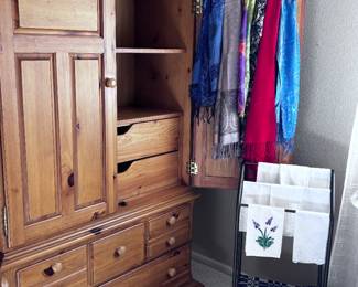 Pottery Barn armoire. Great for storage. 