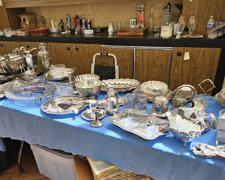 Assortment of silverplate items, items sold separately.