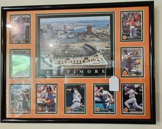 Memorial Stadium and O's players.