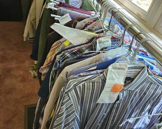 Designer Branded men's shirts and pants,  (items sold separately).