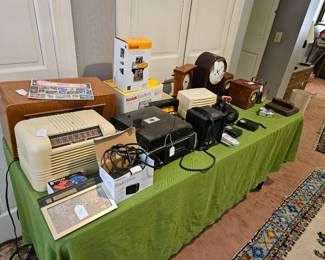 Vintage electronics, (items sold separately).