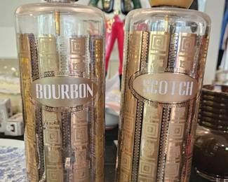 Vintage Coronet decanters.