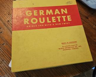 German Roulette board game.