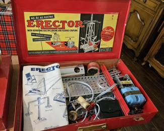 One of Two Erector Sets, # 6 1/2 all electric set.
