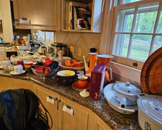 More Kitchen items, (items sold separately).