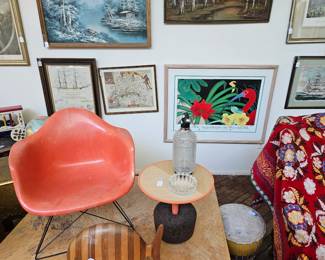 National Aquarium in Baltimore framed poster, Herman Miller chair and other items, (items sold separately).