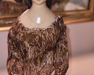 Vintage MCM Papermache Girl