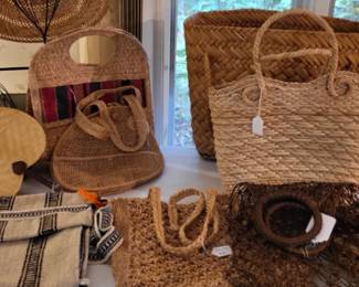 Selection of Straw Bags