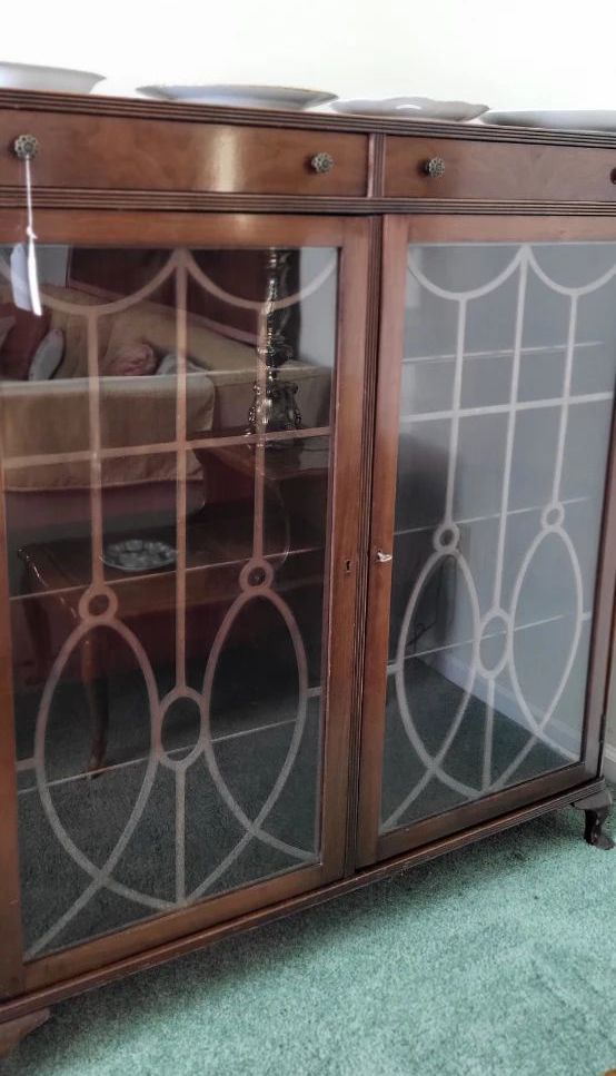 Edwardian Mahogany Display Cabinet