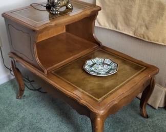 French Provincial-style Two-tier Step End Table