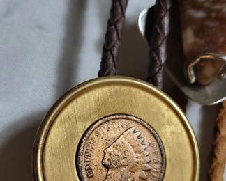 Indian Head Bolo Tie