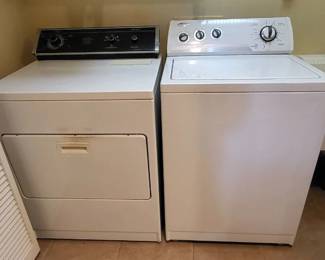 Whirlpool Washer and Whirlpool Dryer