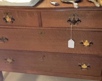 Four Drawer Oak Chest