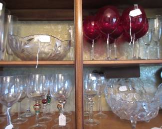 Lots of stemware
