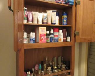 Lots of perfumes/bottles