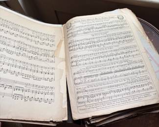 Huge collection of antique sheet music 