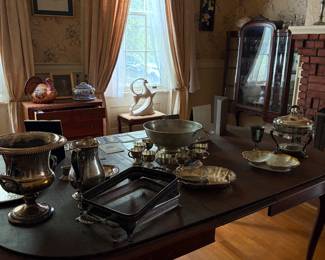 Heavy turn-of-the-century English quadruple silver plate 