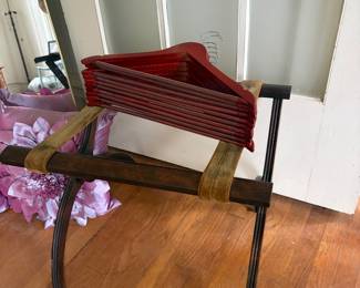 Antique luggage rack 