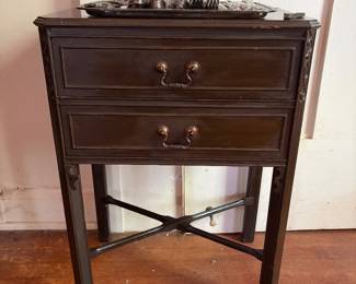 Chippendale silver chest with velvet lined drawers