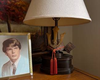 1950s samurai lamp- very rare! 