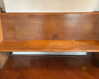 Vintage church pew bench