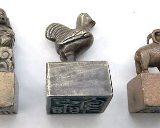 Chinese zodiac ink stamps