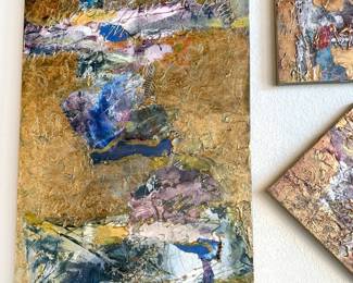 Deloris Griffith mixed media paintings