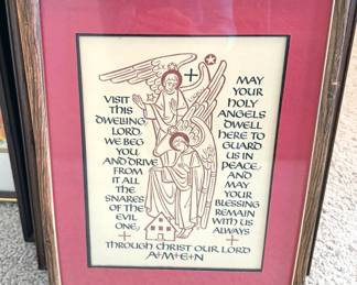 Religious memorabilia, decor, bibles, crucifxes 