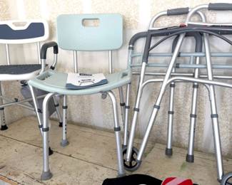 Medical supply: walkers, shower seats