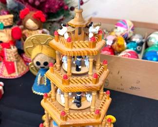 Vintage German wooden Christmas pyramid