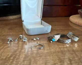 303 vintagesterlingsilverringslotwithp