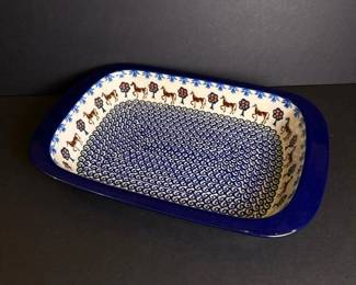 155 handmadepolishpotterybakingdishcera