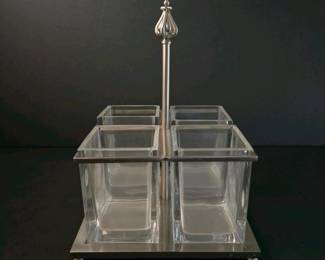 122 4compartmentstainlesssteelglasscond