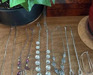 306 lotof5costumerhinestonecrystalneck