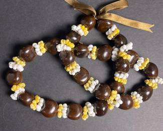 238 hawaiiankukuinutandshellleinecklac