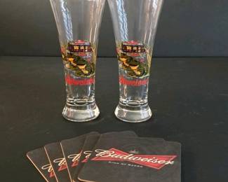 120 budweiserpilsnerglassescoasterssetf