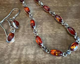 304 sterlingsilver925balticamberbracele