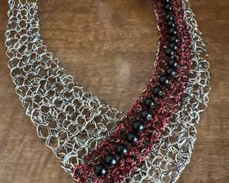 284 handmadelightweightchainmaillenecklac