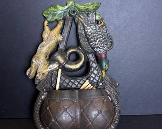 025 vintagecastironwallmatchholderhunt