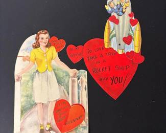 181 twolargevintagediecutmechanicalhon