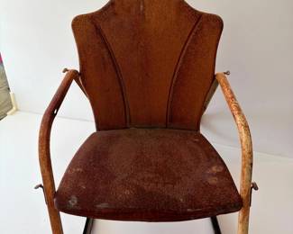 061 vintagechildsmetalchair