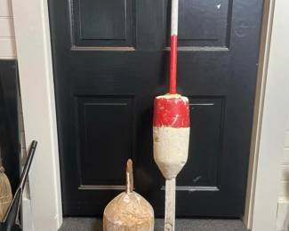 223 vintagebluewhiteredwhitewoodenlobs